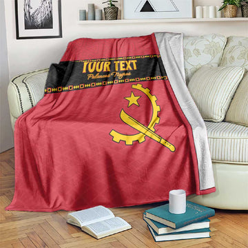 Custom Angola Football Blanket Viva Palancas Negras LT15