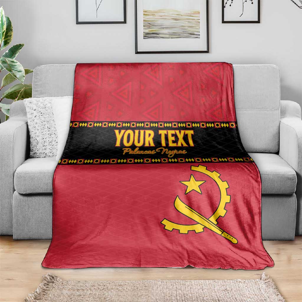 Custom Angola Football Blanket Viva Palancas Negras LT15