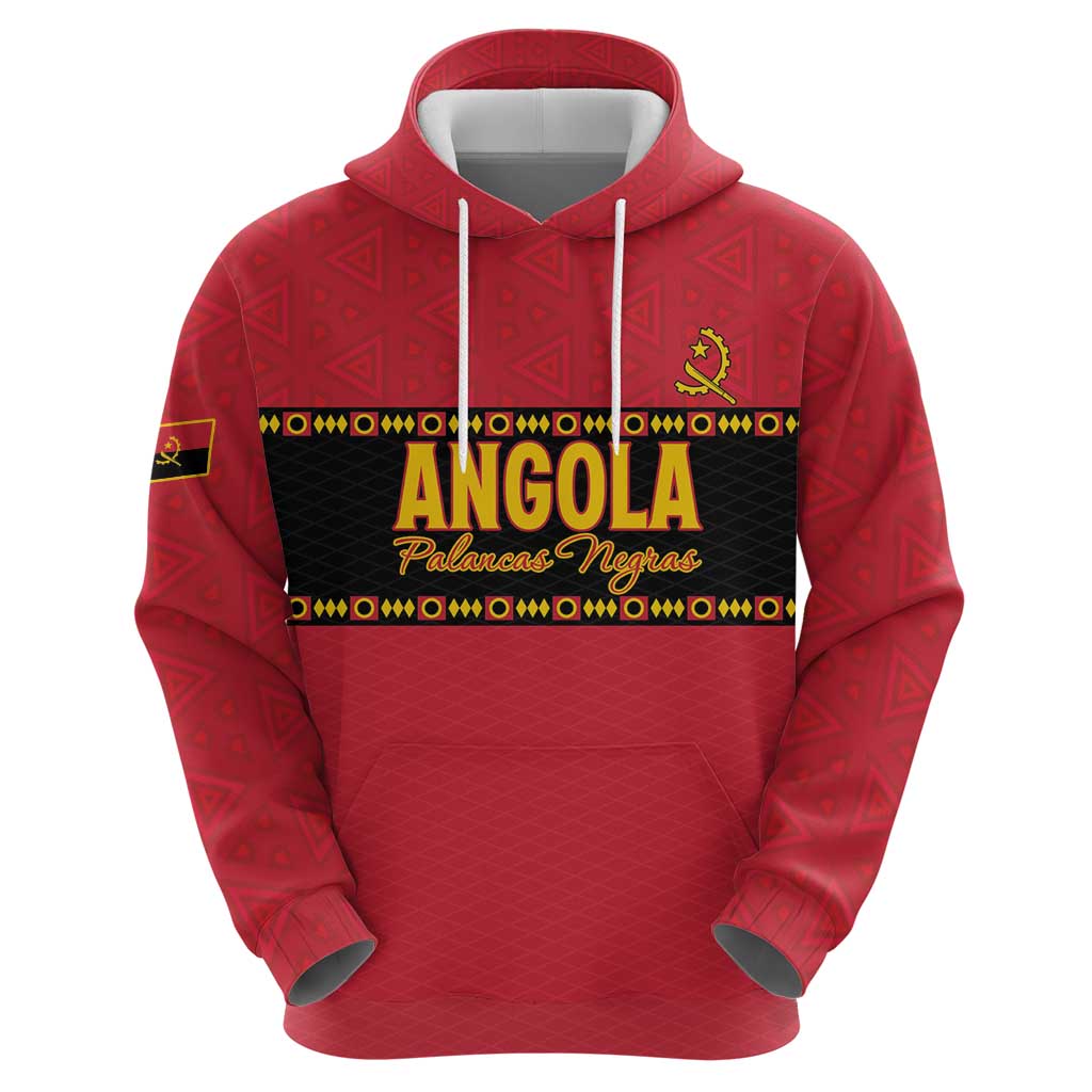 Custom Angola Football Hoodie Avante Palancas Negras LT15