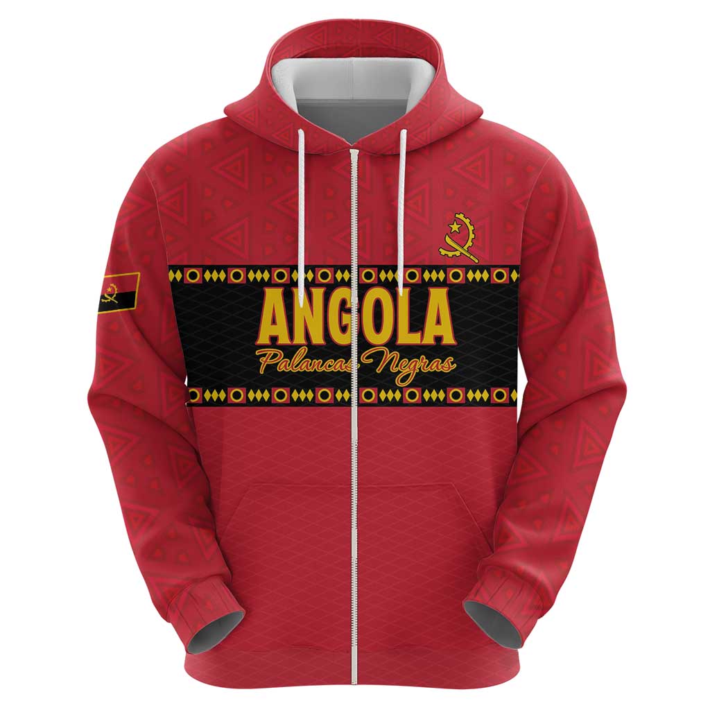 Custom Angola Football Hoodie Avante Palancas Negras LT15