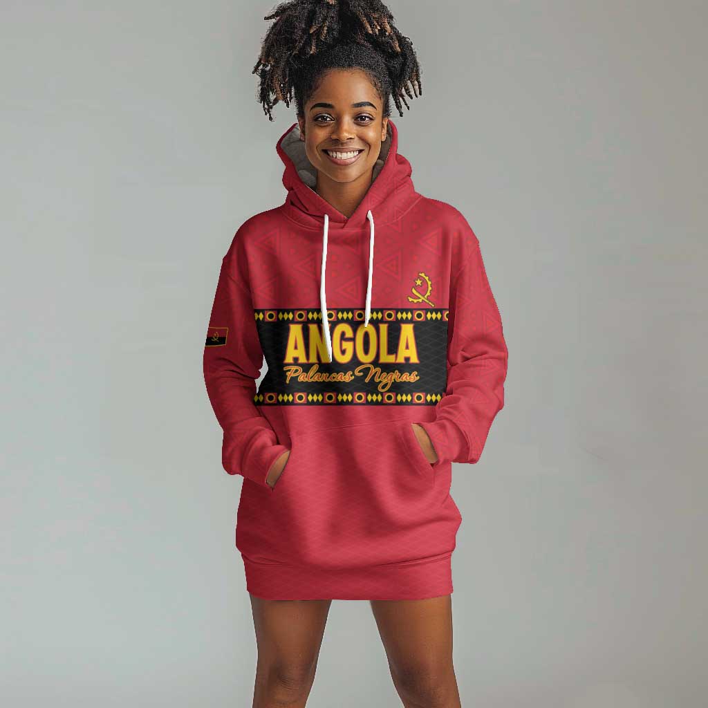 Custom Angola Football Hoodie Dress Viva Palancas Negras LT15