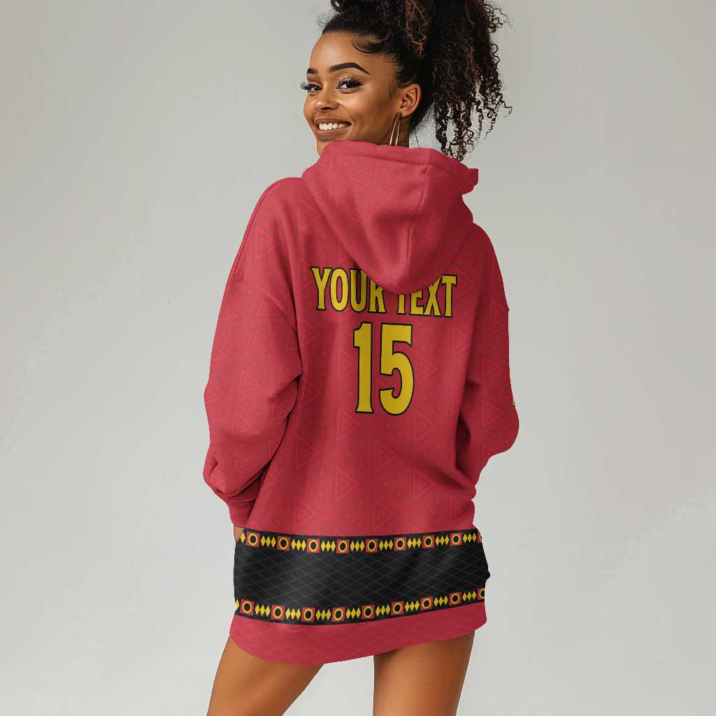 Custom Angola Football Hoodie Dress Viva Palancas Negras LT15