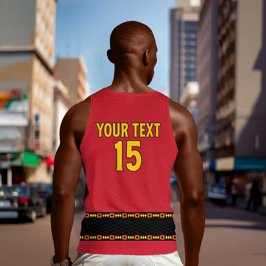 Custom Angola Football Men Tank Top Viva Palancas Negras LT15