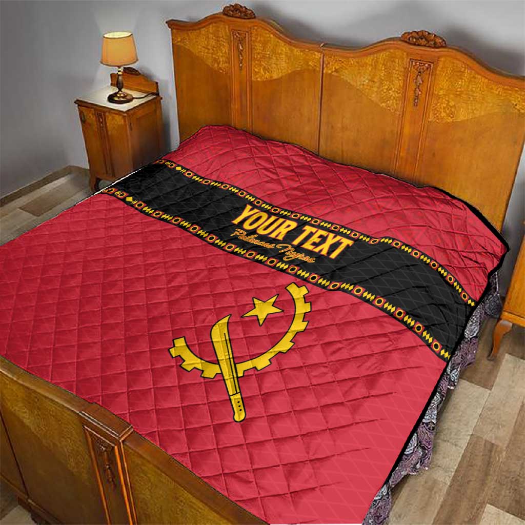 Custom Angola Football Quilt Viva Palancas Negras LT15