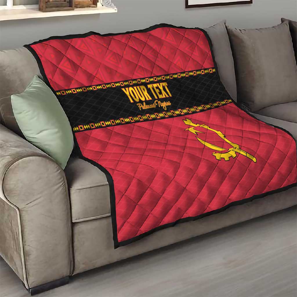 Custom Angola Football Quilt Viva Palancas Negras LT15