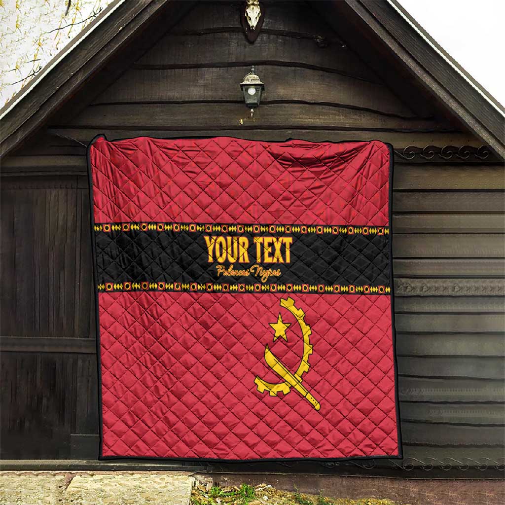 Custom Angola Football Quilt Viva Palancas Negras LT15