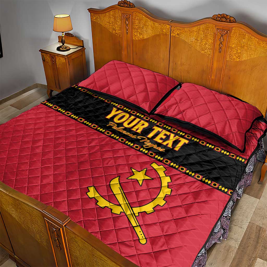 Custom Angola Football Quilt Bed Set Viva Palancas Negras LT15