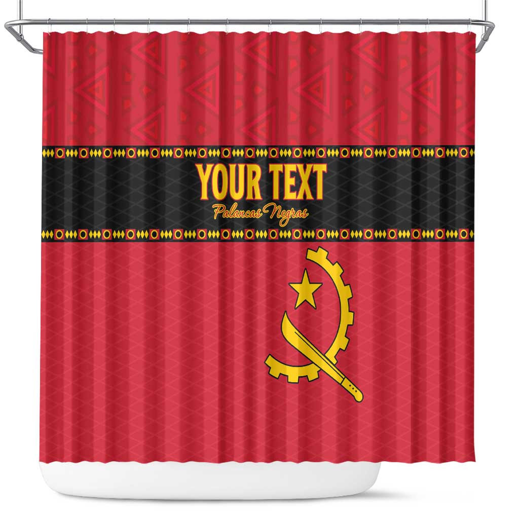 Custom Angola Football Shower Curtain Avante Palancas Negras LT15