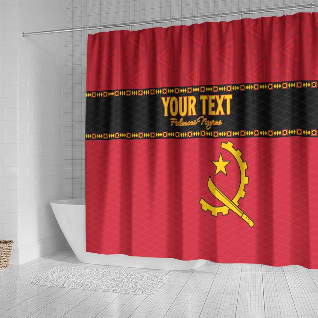 Custom Angola Football Shower Curtain Avante Palancas Negras LT15