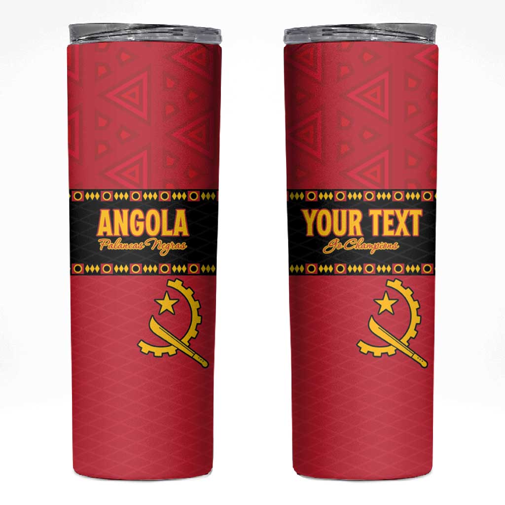 Custom Angola Football Skinny Tumbler Viva Palancas Negras LT15
