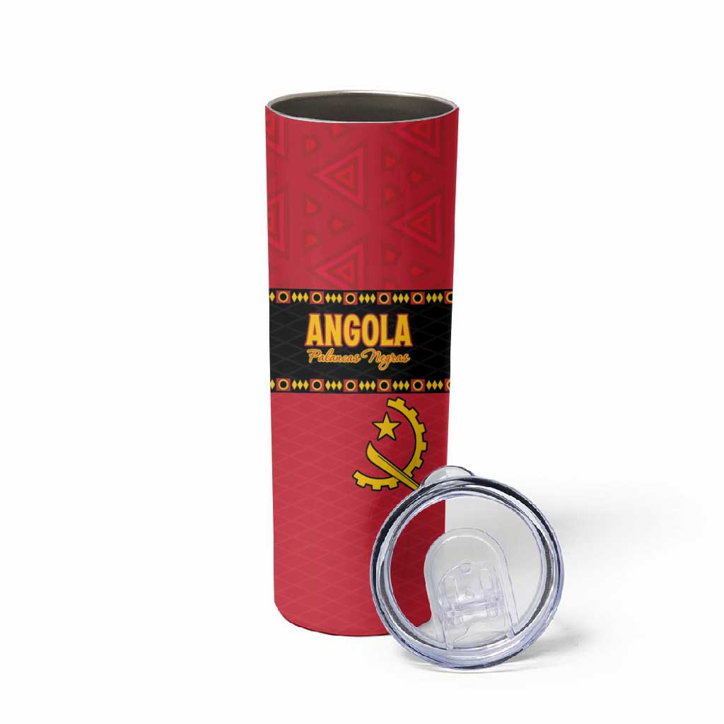 Custom Angola Football Skinny Tumbler Viva Palancas Negras LT15