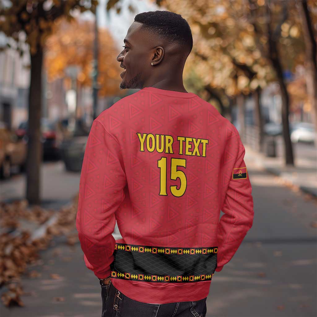 Custom Angola Football Sweatshirt Viva Palancas Negras LT15