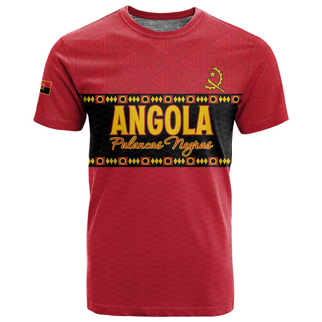 Custom Angola Football T shirt Viva Palancas Negras LT15