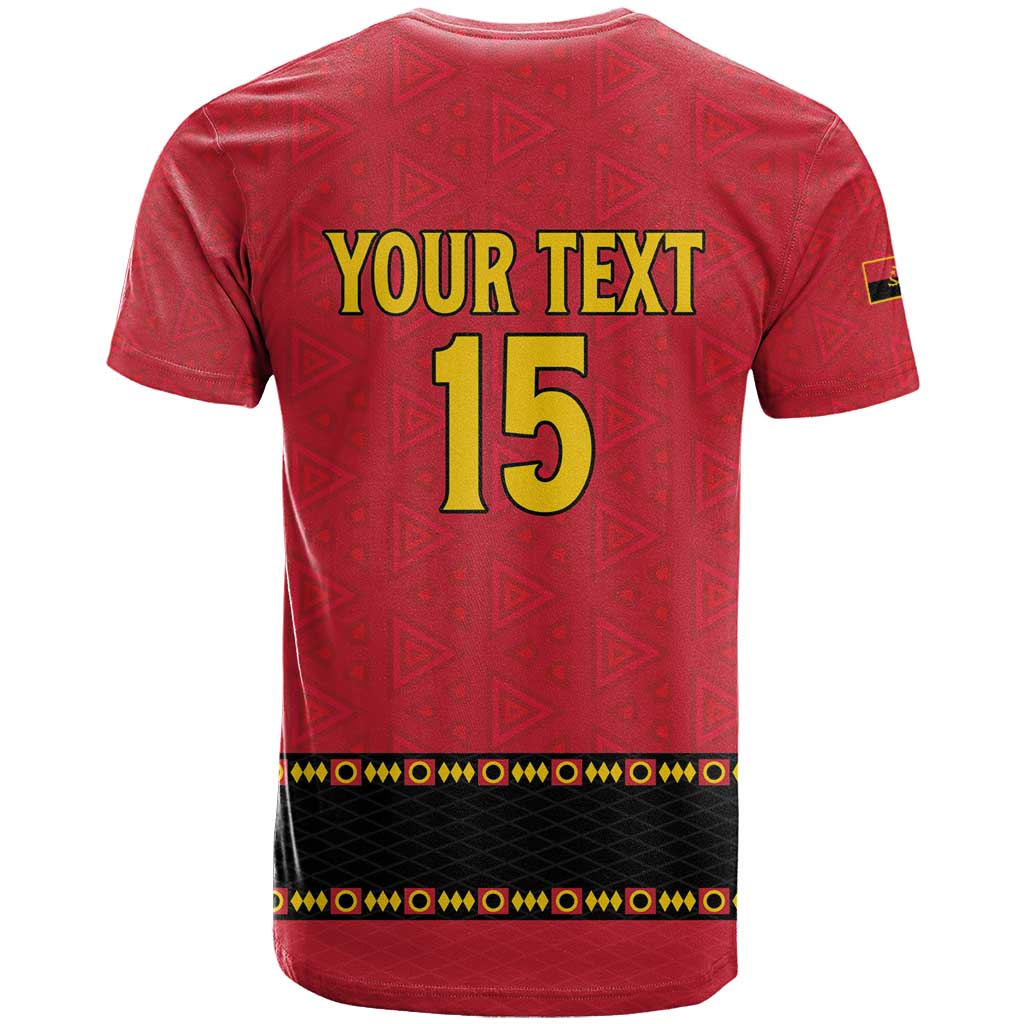 Custom Angola Football T shirt Viva Palancas Negras LT15