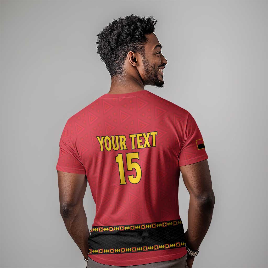 Custom Angola Football T shirt Viva Palancas Negras LT15