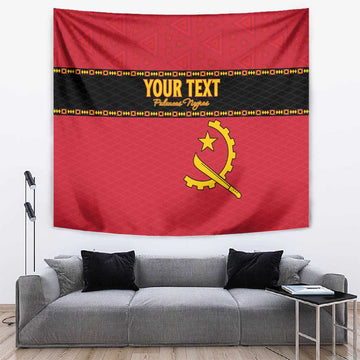 Custom Angola Football Tapestry Viva Palancas Negras LT15