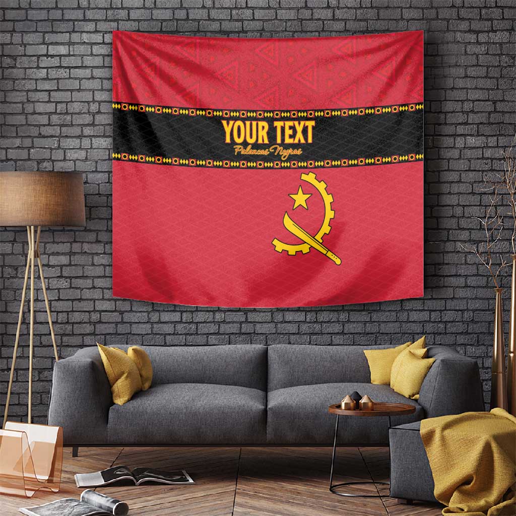 Custom Angola Football Tapestry Viva Palancas Negras LT15