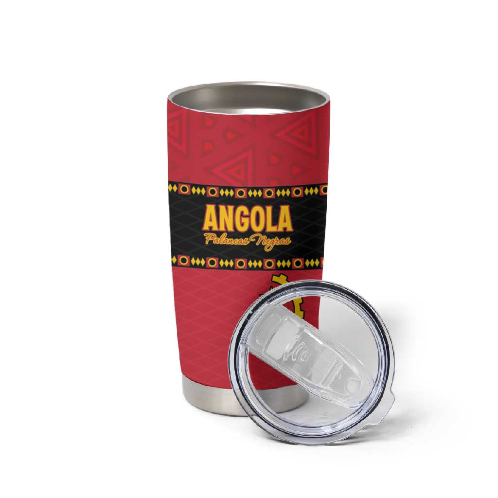 Custom Angola Football Tumbler Cup Viva Palancas Negras LT15