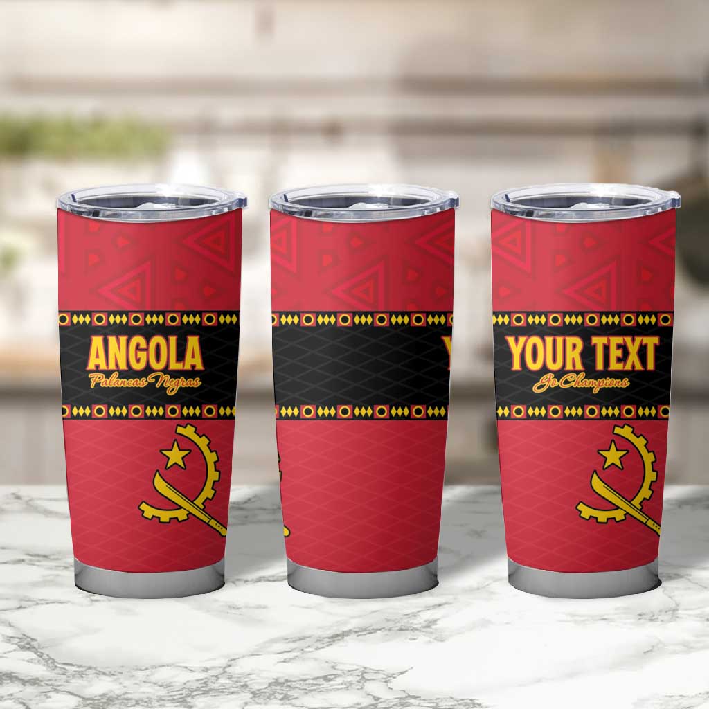 Custom Angola Football Tumbler Cup Viva Palancas Negras LT15