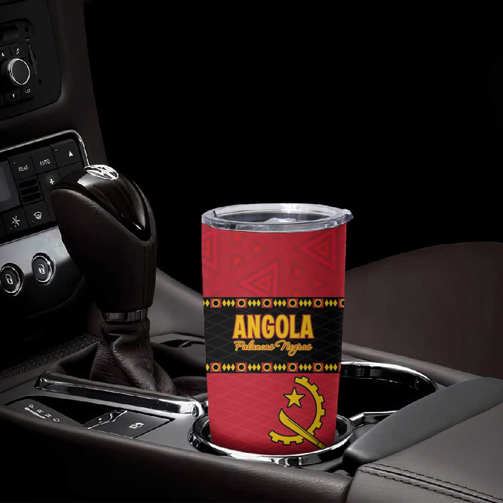 Custom Angola Football Tumbler Cup Viva Palancas Negras LT15