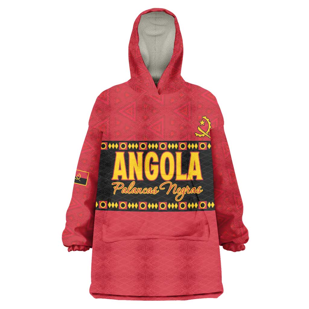 Custom Angola Football Wearable Blanket Hoodie Viva Palancas Negras LT15