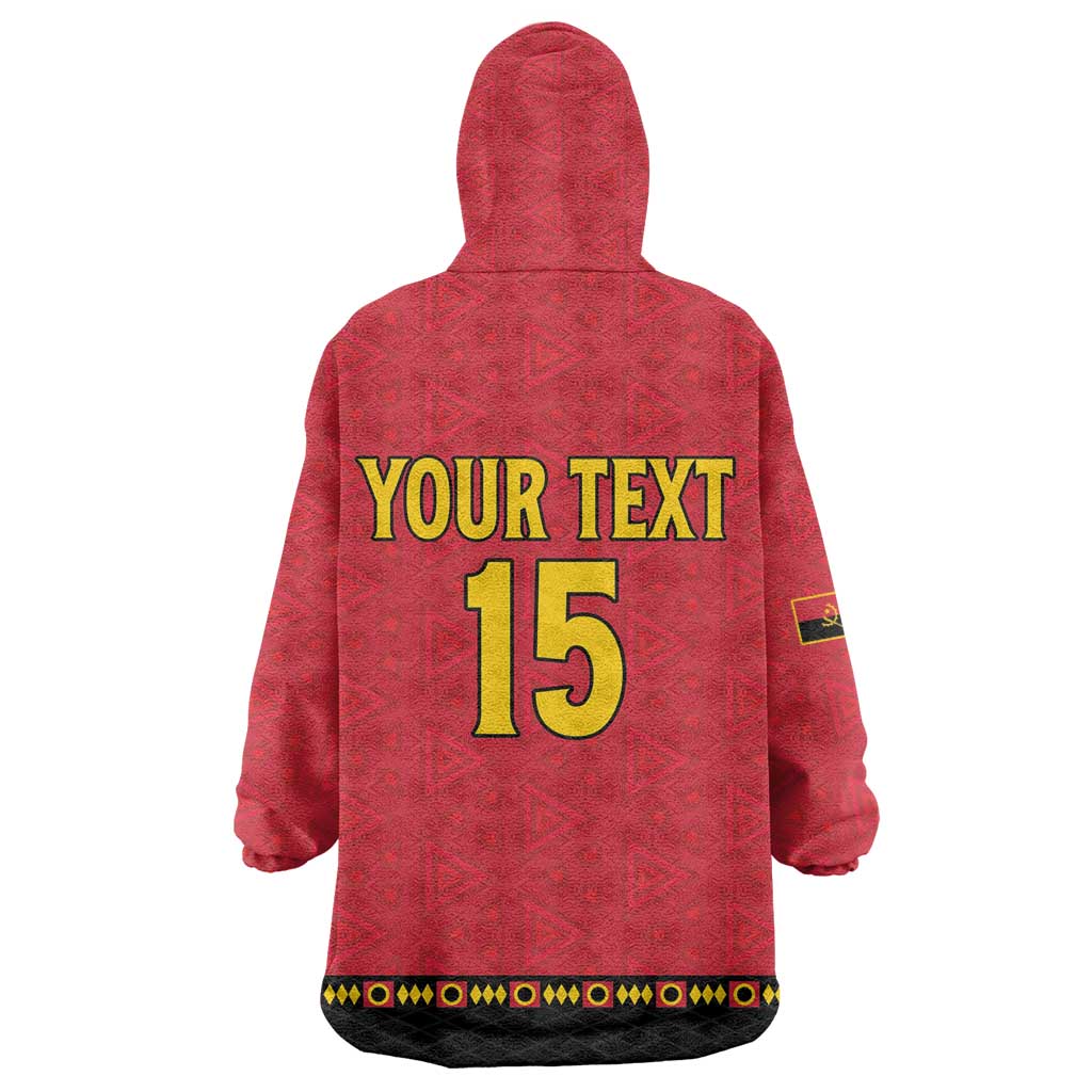 Custom Angola Football Wearable Blanket Hoodie Viva Palancas Negras LT15