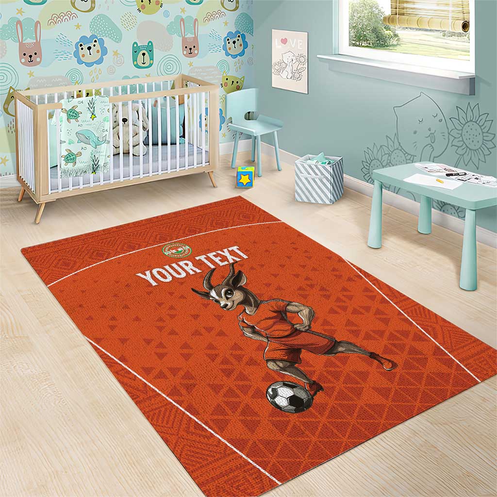 Custom Niger Football Area Rug Allez Menas LT15