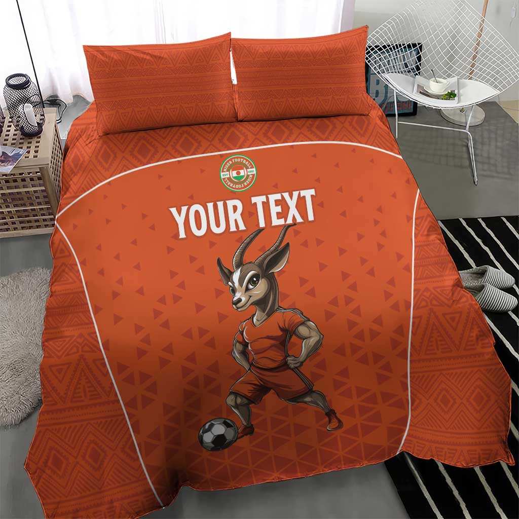 Custom Niger Football Bedding Set Allez Menas LT15