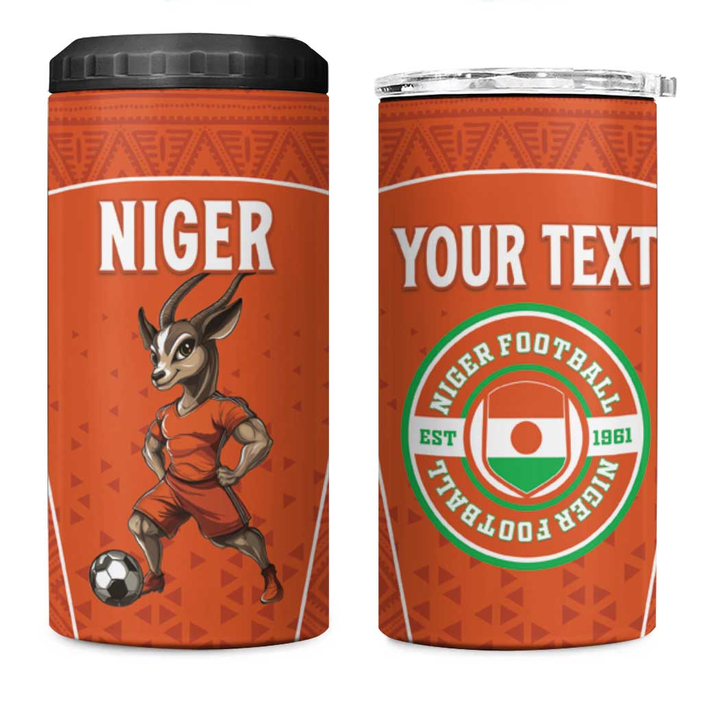 Custom Niger Football 4 in 1 Can Cooler Tumbler Allez Menas LT15