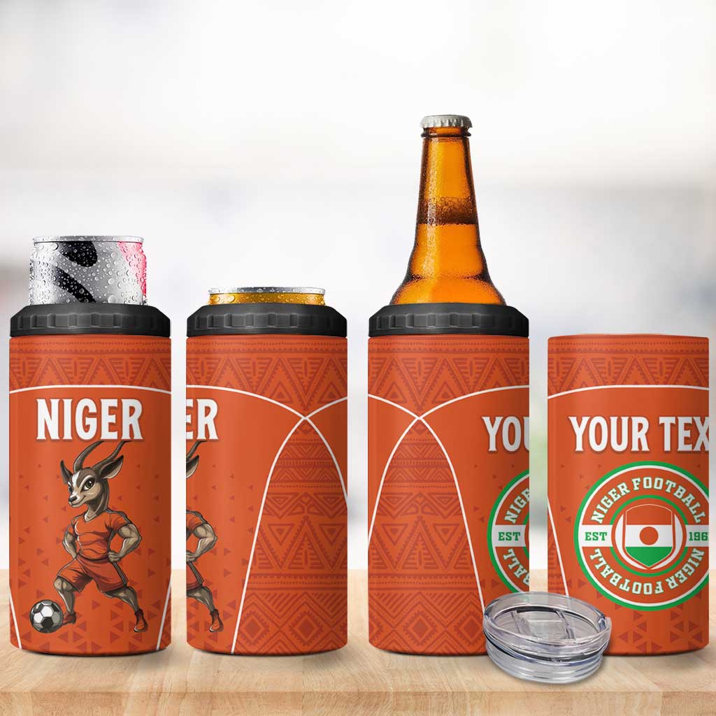Custom Niger Football 4 in 1 Can Cooler Tumbler Allez Menas LT15