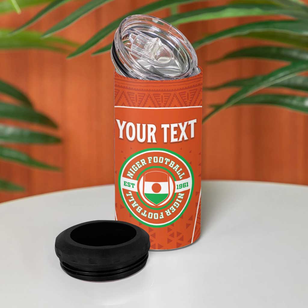 Custom Niger Football 4 in 1 Can Cooler Tumbler Allez Menas LT15