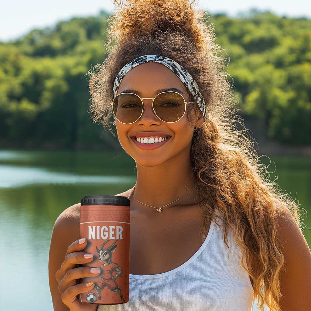 Custom Niger Football 4 in 1 Can Cooler Tumbler Allez Menas LT15