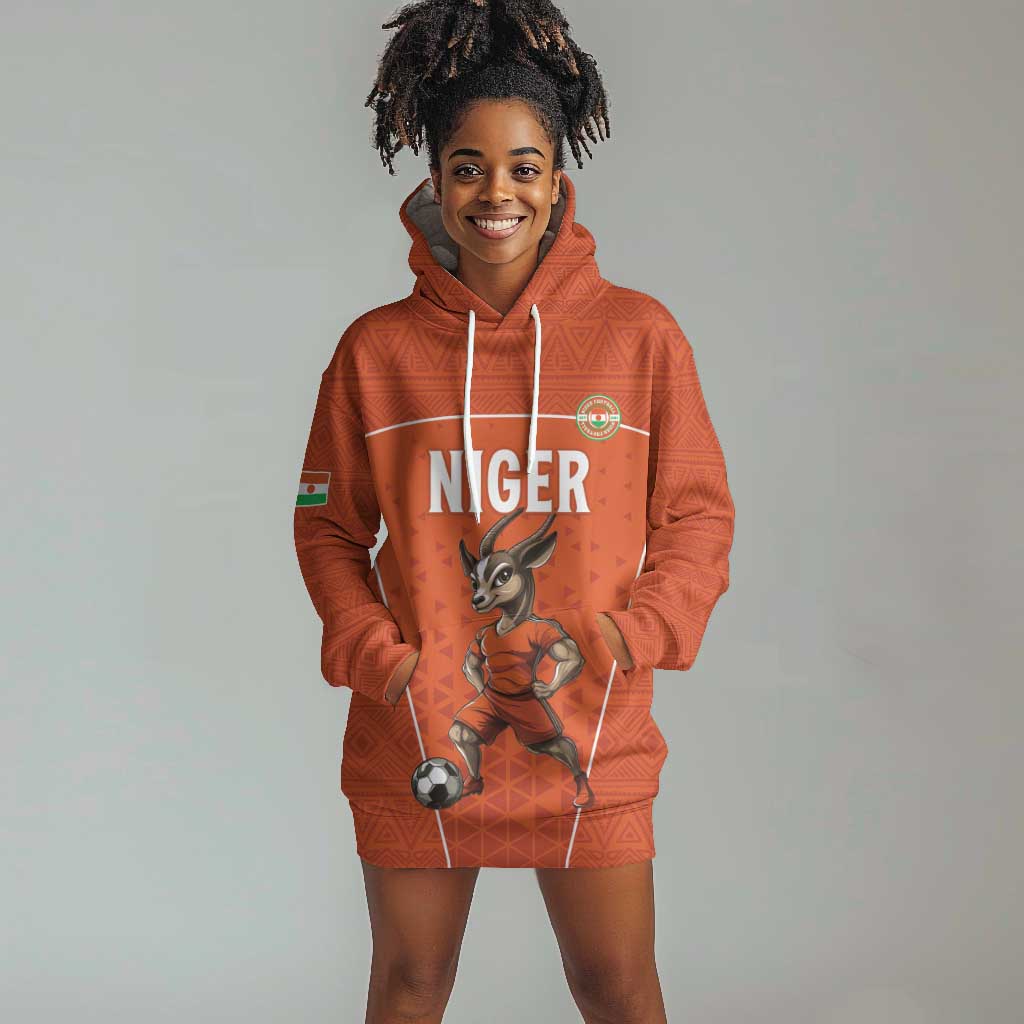 Custom Niger Football Hoodie Dress Allez Menas LT15