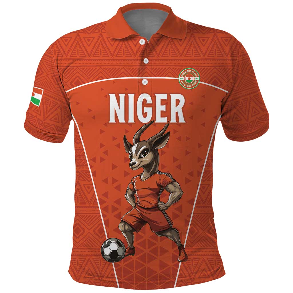 Custom Niger Football Polo Shirt Allez les Menas On Va Gagner LT15