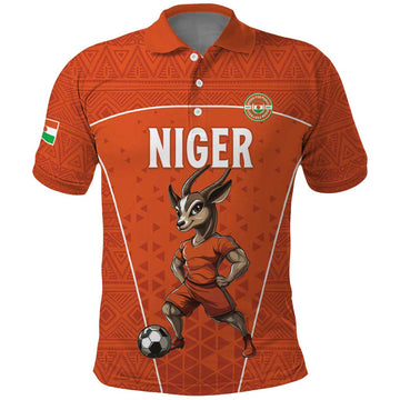 Custom Niger Football Polo Shirt Allez les Menas On Va Gagner LT15