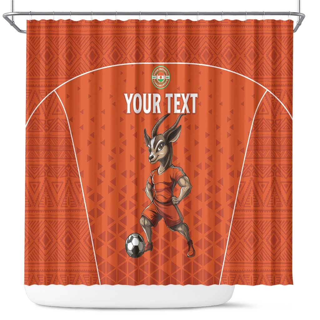 Custom Niger Football Shower Curtain Allez les Menas On Va Gagner LT15