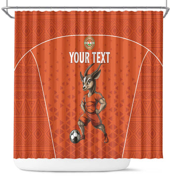 Custom Niger Football Shower Curtain Allez les Menas On Va Gagner LT15