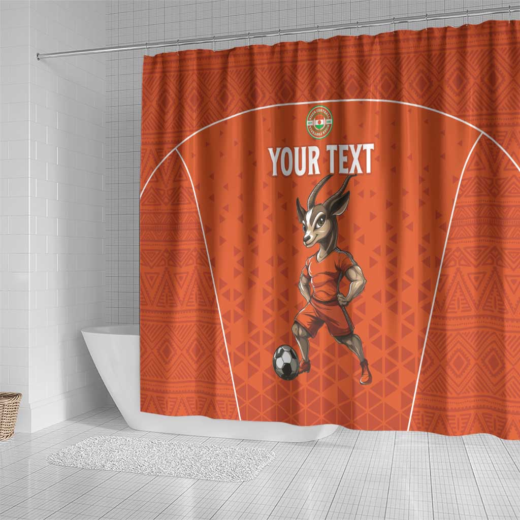 Custom Niger Football Shower Curtain Allez les Menas On Va Gagner LT15