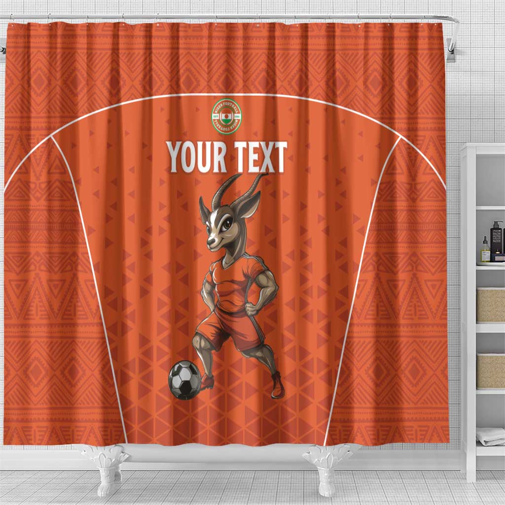 Custom Niger Football Shower Curtain Allez les Menas On Va Gagner LT15
