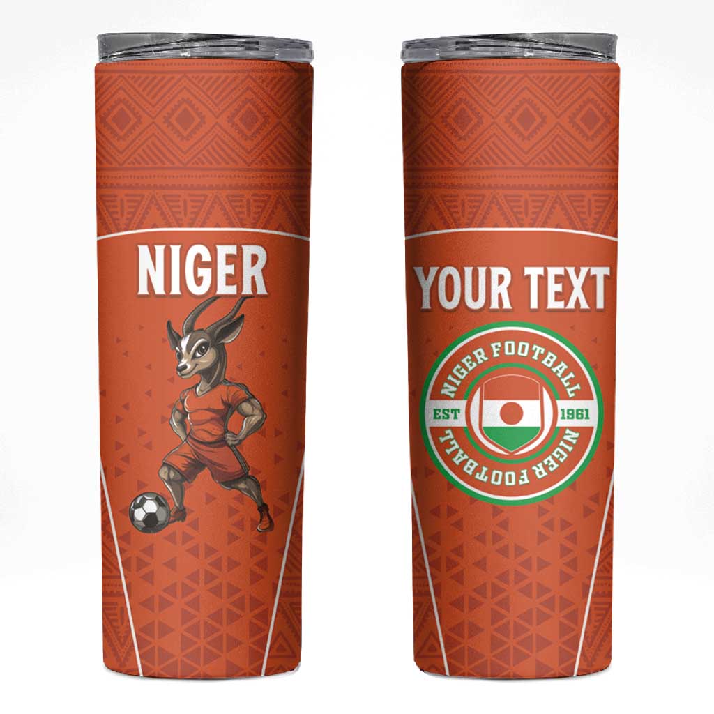 Custom Niger Football Skinny Tumbler Allez Menas LT15