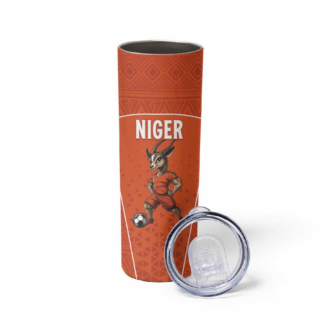 Custom Niger Football Skinny Tumbler Allez Menas LT15