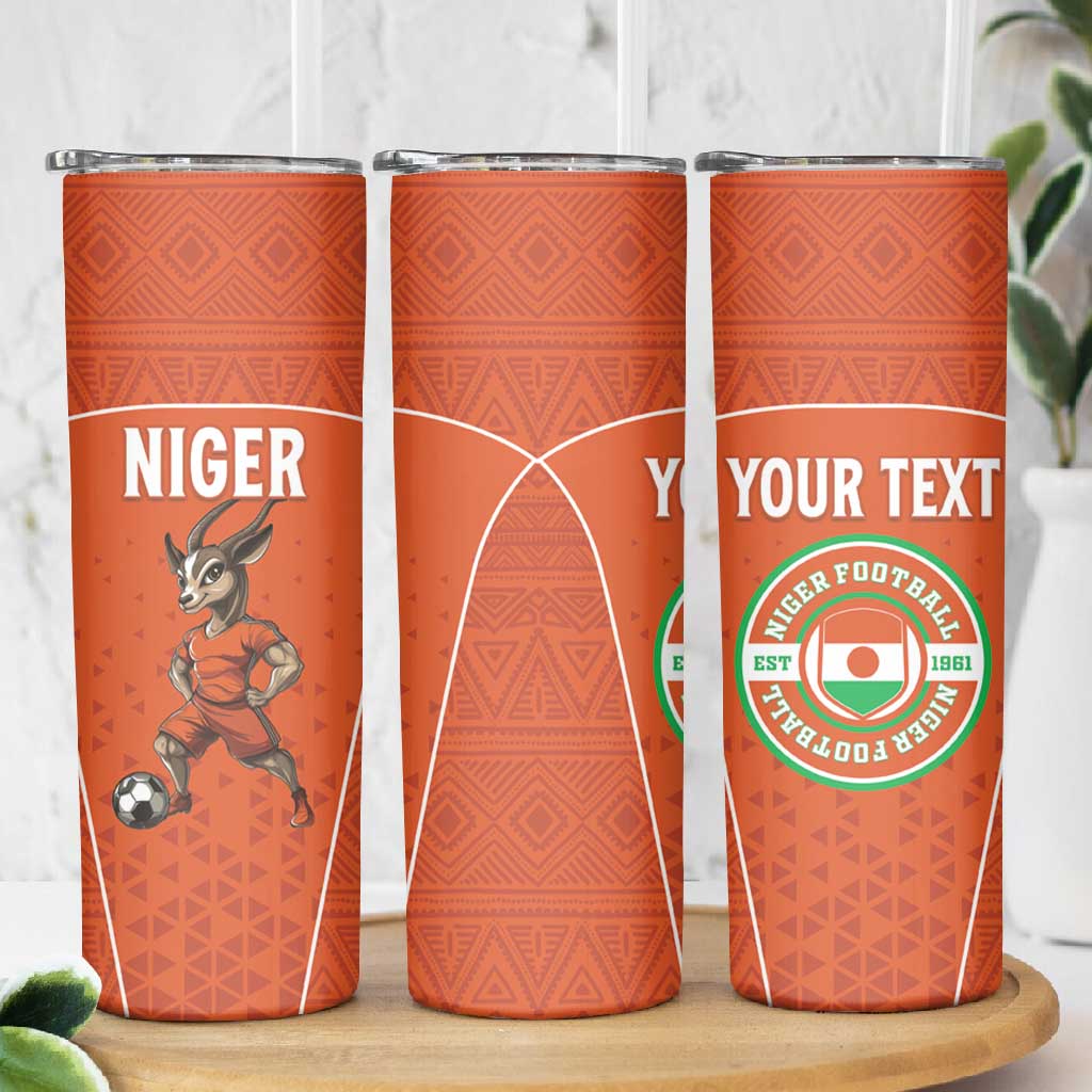 Custom Niger Football Skinny Tumbler Allez Menas LT15