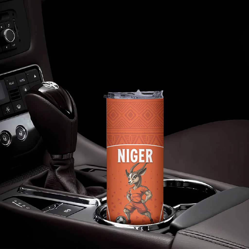 Custom Niger Football Skinny Tumbler Allez Menas LT15