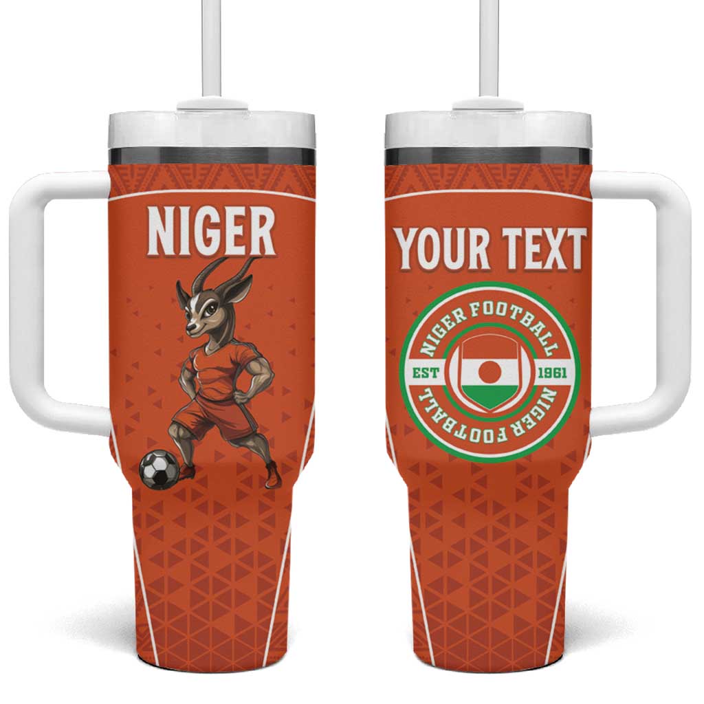 Custom Niger Football Tumbler With Handle Allez Menas LT15