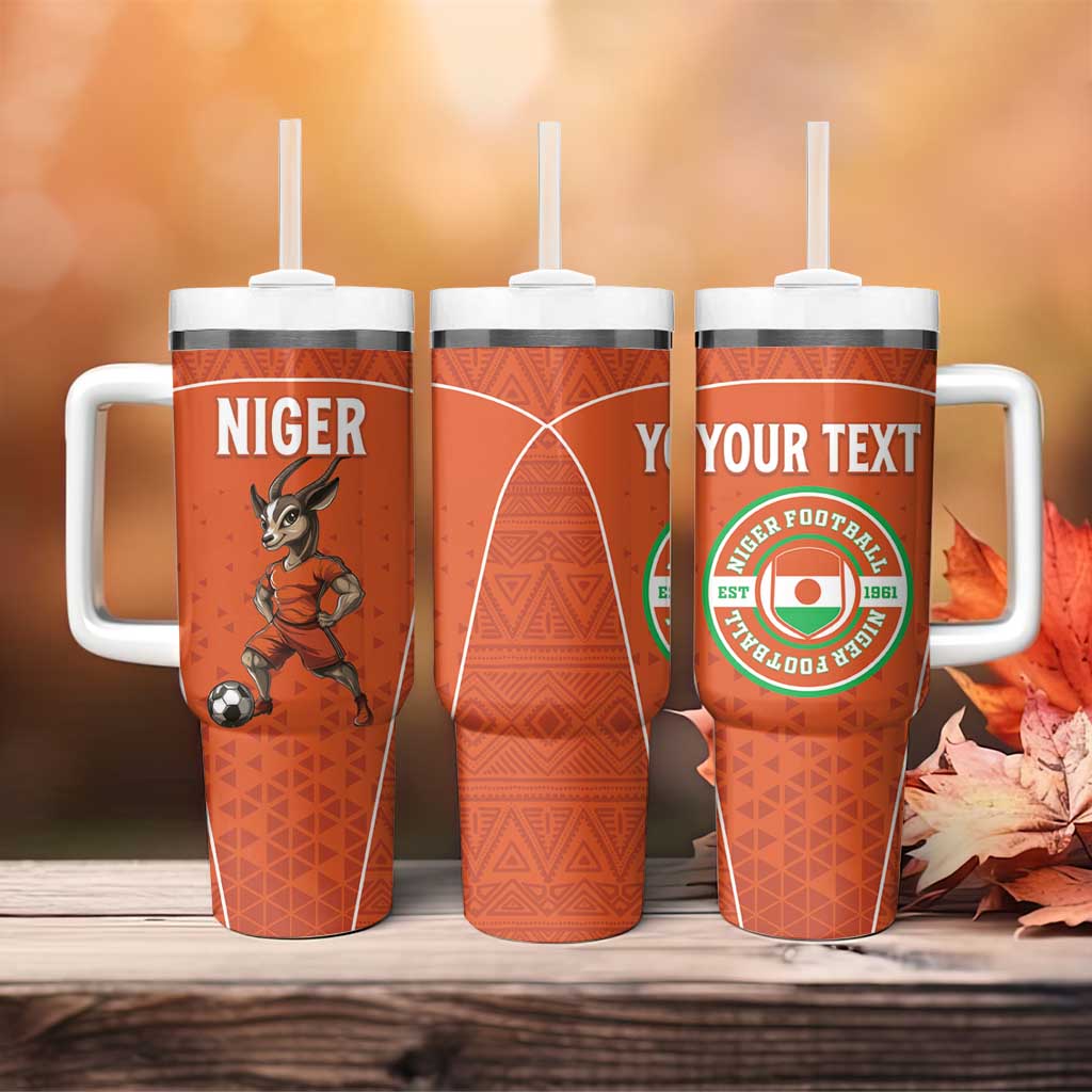 Custom Niger Football Tumbler With Handle Allez Menas LT15
