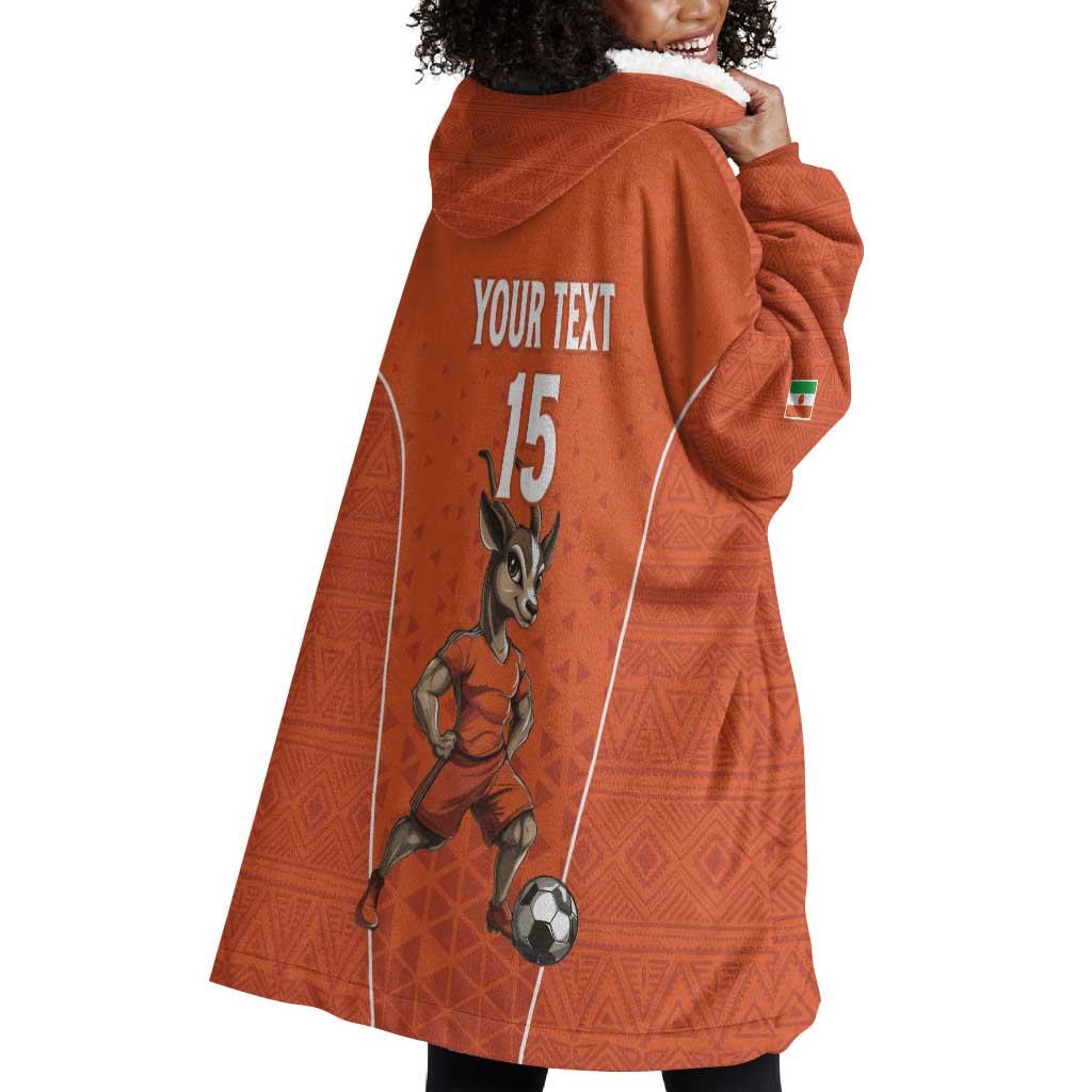 Custom Niger Football Wearable Blanket Hoodie Allez Menas LT15