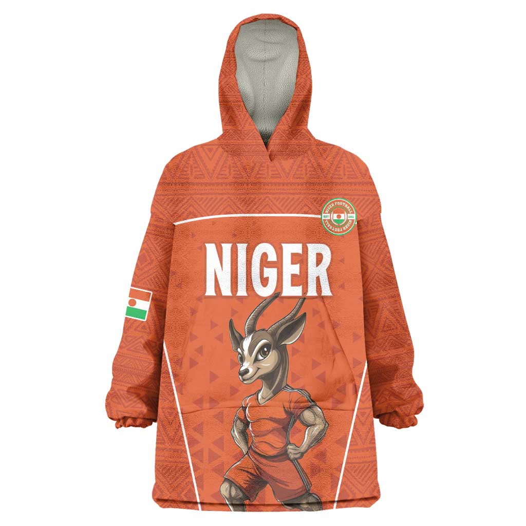 Custom Niger Football Wearable Blanket Hoodie Allez Menas LT15