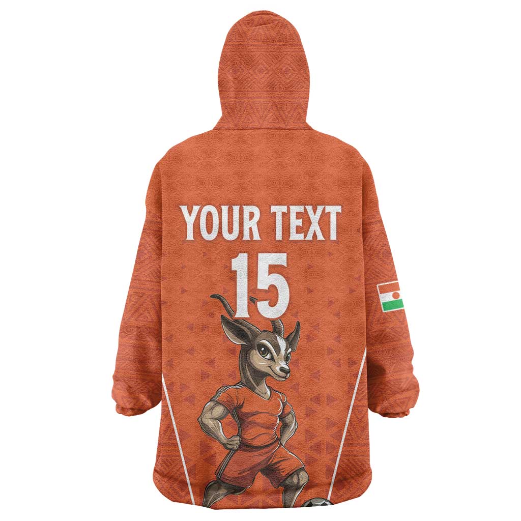Custom Niger Football Wearable Blanket Hoodie Allez Menas LT15
