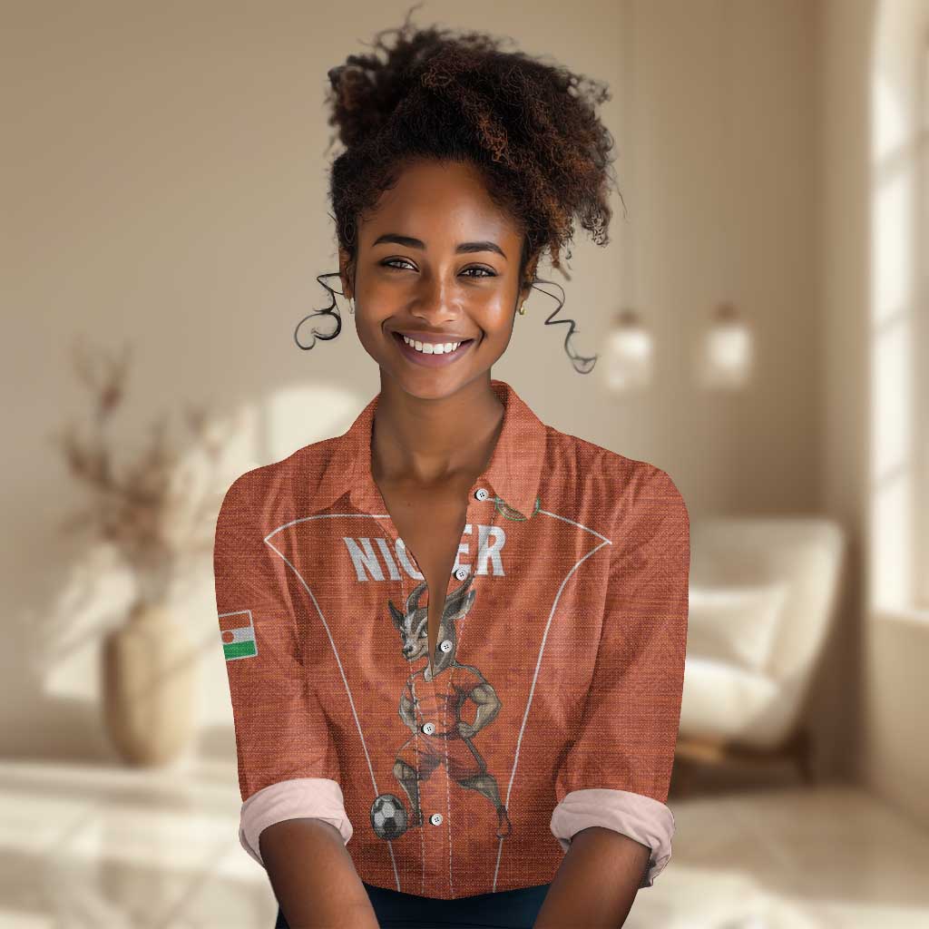 Custom Niger Football Women Casual Shirt Allez Menas LT15