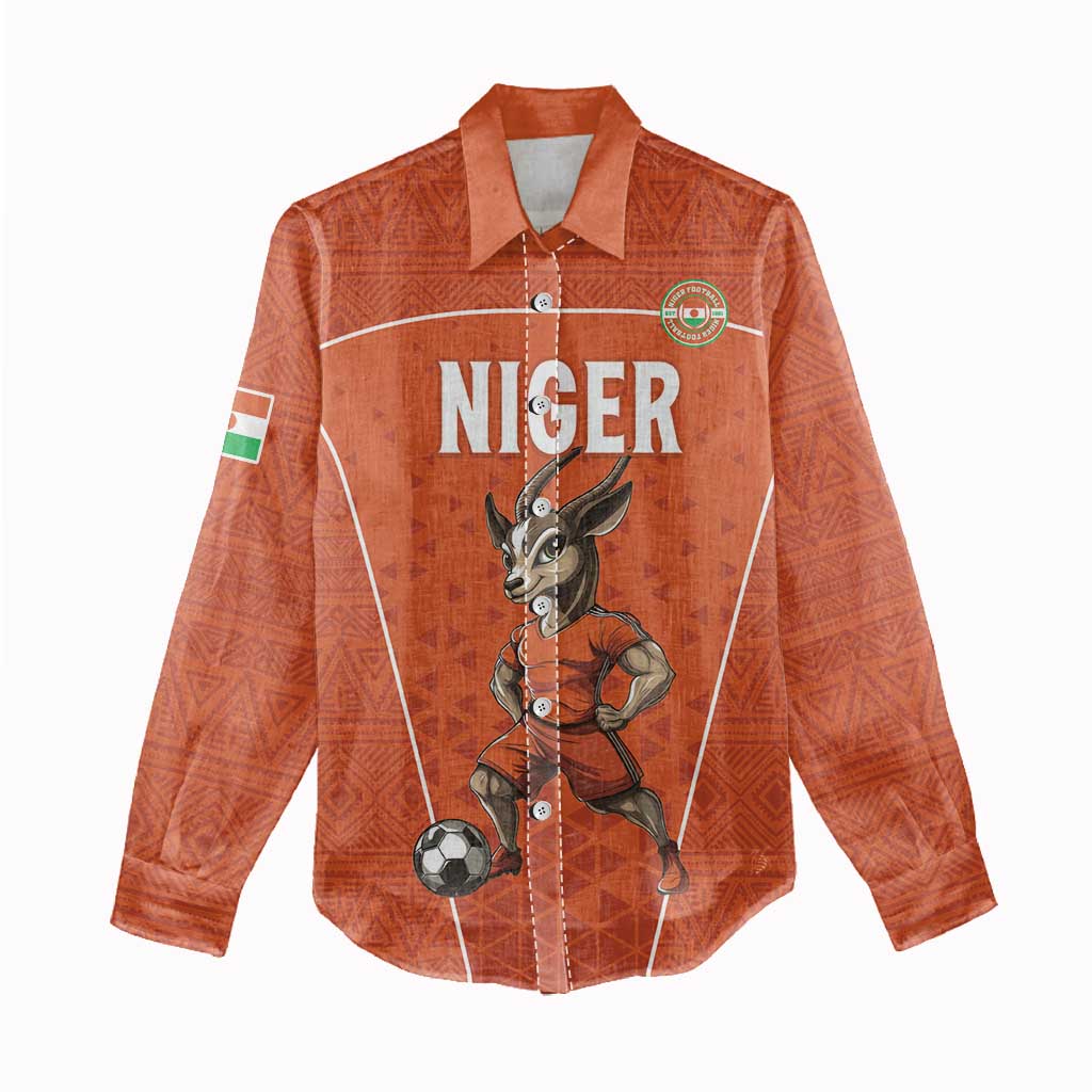Custom Niger Football Women Casual Shirt Allez Menas LT15